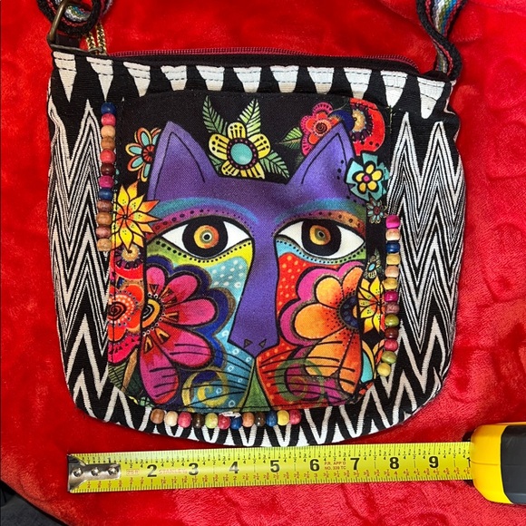 Laurel Burch Multicolor Cat Crossbody Bag - Picture 10 of 16
